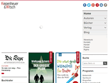 Tablet Screenshot of kiwi-verlag.de